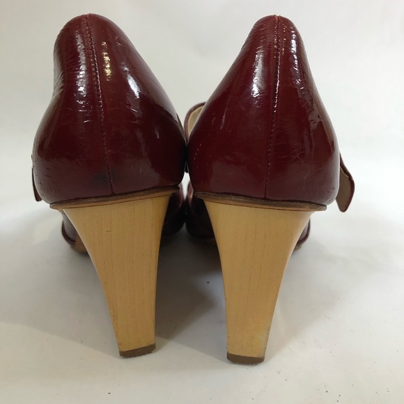 VIA SPIGA Unique Leather Heels w/ Strap - Picture 2 of 8